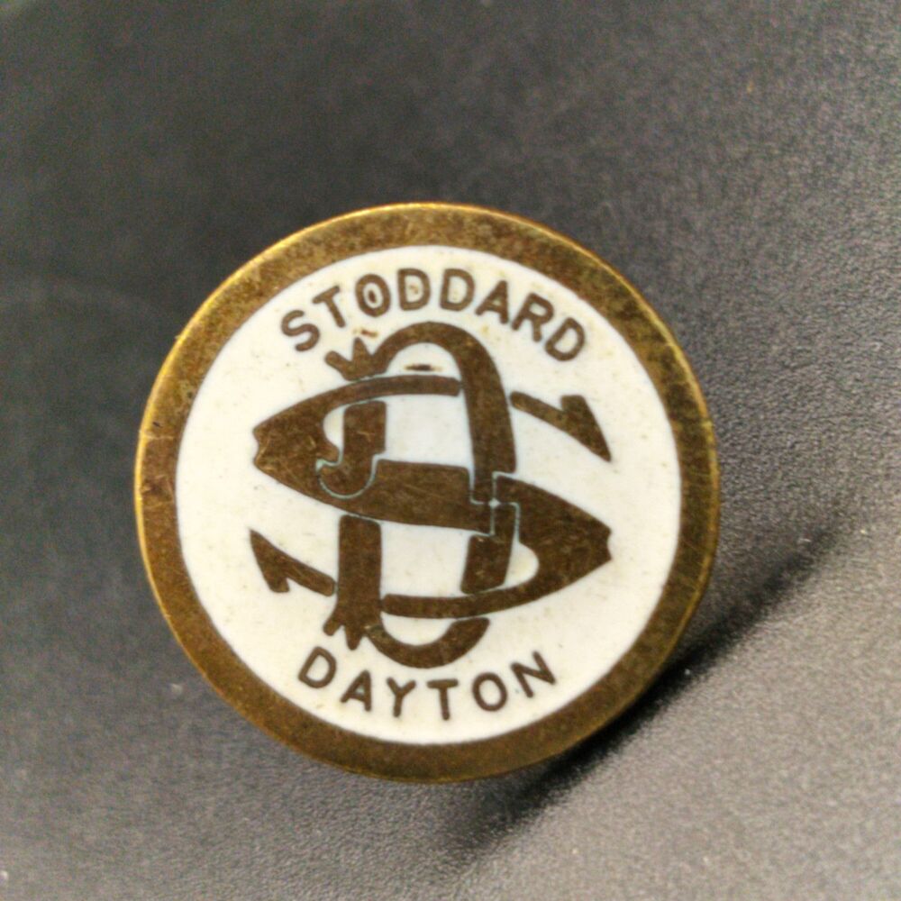 Stoddard-Dayton Automobile Advertising Pinback Button Badge Lapel Pin